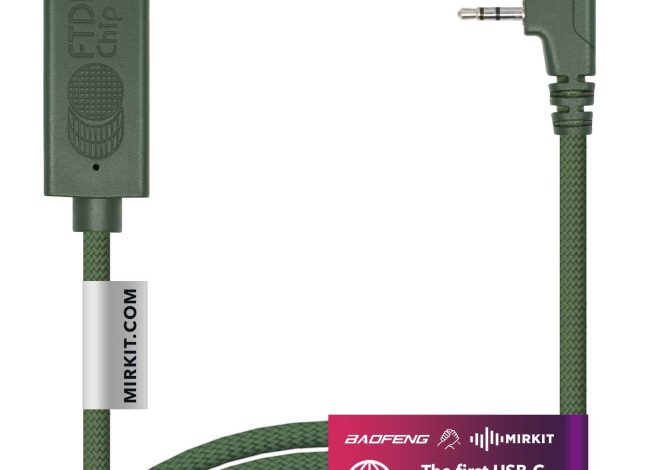 MIRKIT FTDI USB-C Baofeng Programming Cable