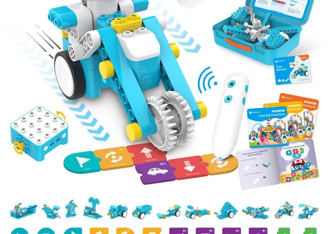 WhalesBot E7 Pro 12-in-1 STEM APP Coding Robot Kit